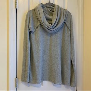 Adora grey tunic sweater with built in scarf